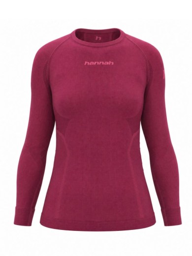 tričko HANNAH ACTIVE TS L/S W beaujolais