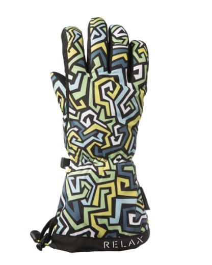 Dětské lyžařské rukavice PUZZY RR15F blue 8 - 10 LET