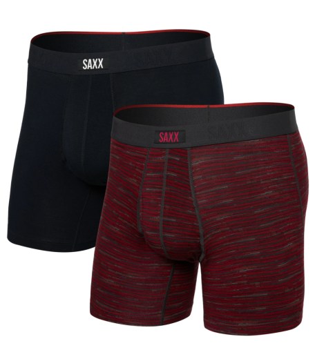 boxerky SAXX VIBE XTRA SC BB FLY 2PK spcd strp/b