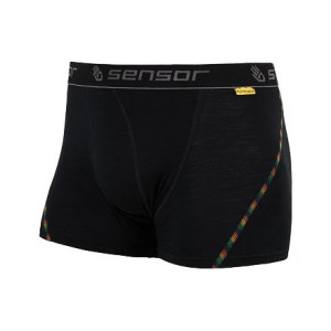 SENSOR MERINO AIR pánské trenky černá