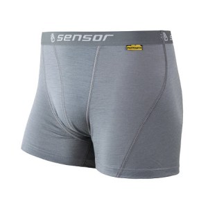 SENSOR MERINO ACTIVE pánské trenky sv.šedá
