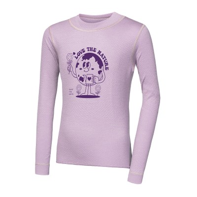 SENSOR MERINO DF PLANET dětské triko dl.rukáv mystic violet