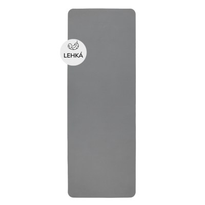 YATE Yoga mat dvouvrstvá,materiál TPE,tm.šedá/šedá