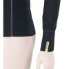 SENSOR MERINO ACTIVE dámské triko dl.rukáv stoják zip černá