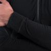 SENSOR MERINO ACTIVE pánské triko dl.rukáv stoják zip černá