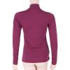 SENSOR MERINO DF dámské triko dl.rukáv zip lilla