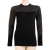 SENSOR MERINO IMPRESS dámské triko dl.rukáv černá/pattern