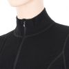 SENSOR MERINO DF dámské triko dl.rukáv zip černá