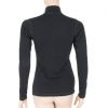 SENSOR MERINO DF dámské triko dl.rukáv zip černá