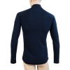 SENSOR MERINO DF pánské triko dl.rukáv zip deep blu