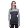 SENSOR MERINO BOLD dámské triko dl.rukáv zip anthracite/cool gray